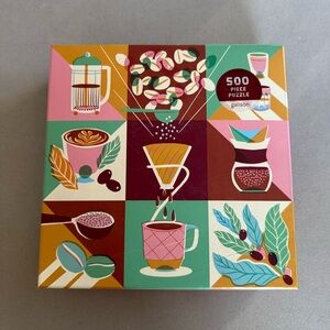 500 piece “Coffeeology” jigsaw puzzle